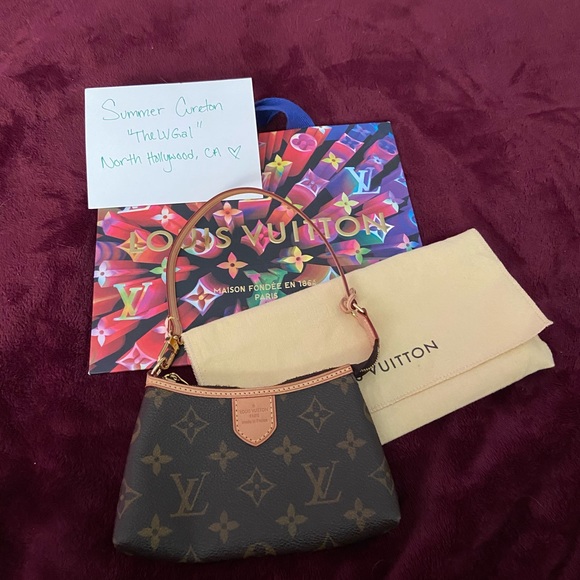 SOLD AUTHENTIC LOUIS VUITTON MINI POCHETTE DEL - Picture 2 of 8